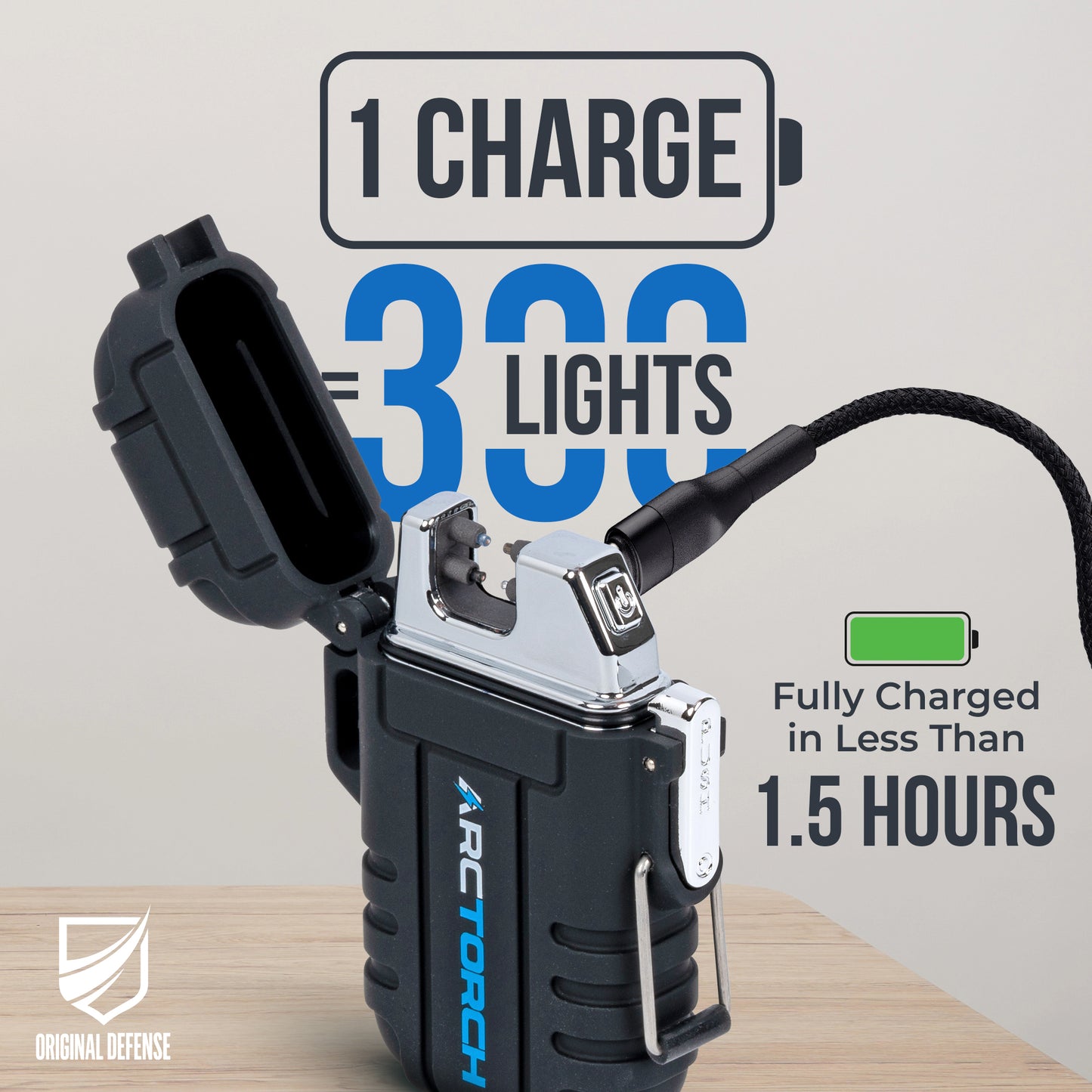 Wind & Waterproof Electric Lighter - ArcTorch