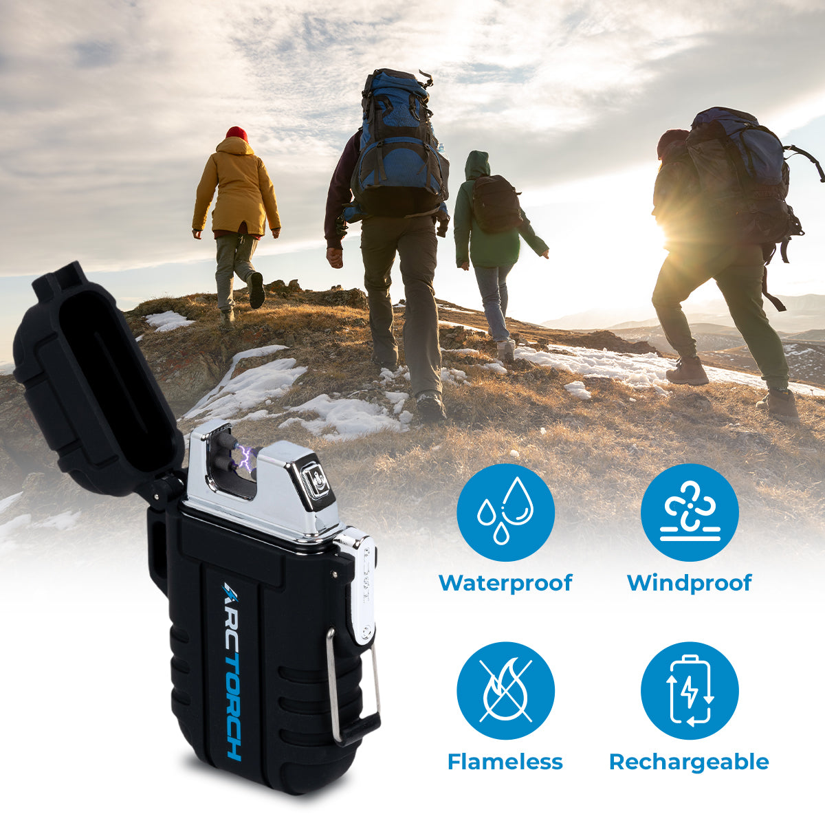Wind & Waterproof Electric Lighter - ArcTorch