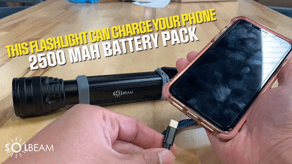 Power Bank + Powerful Flashlight SolBeam