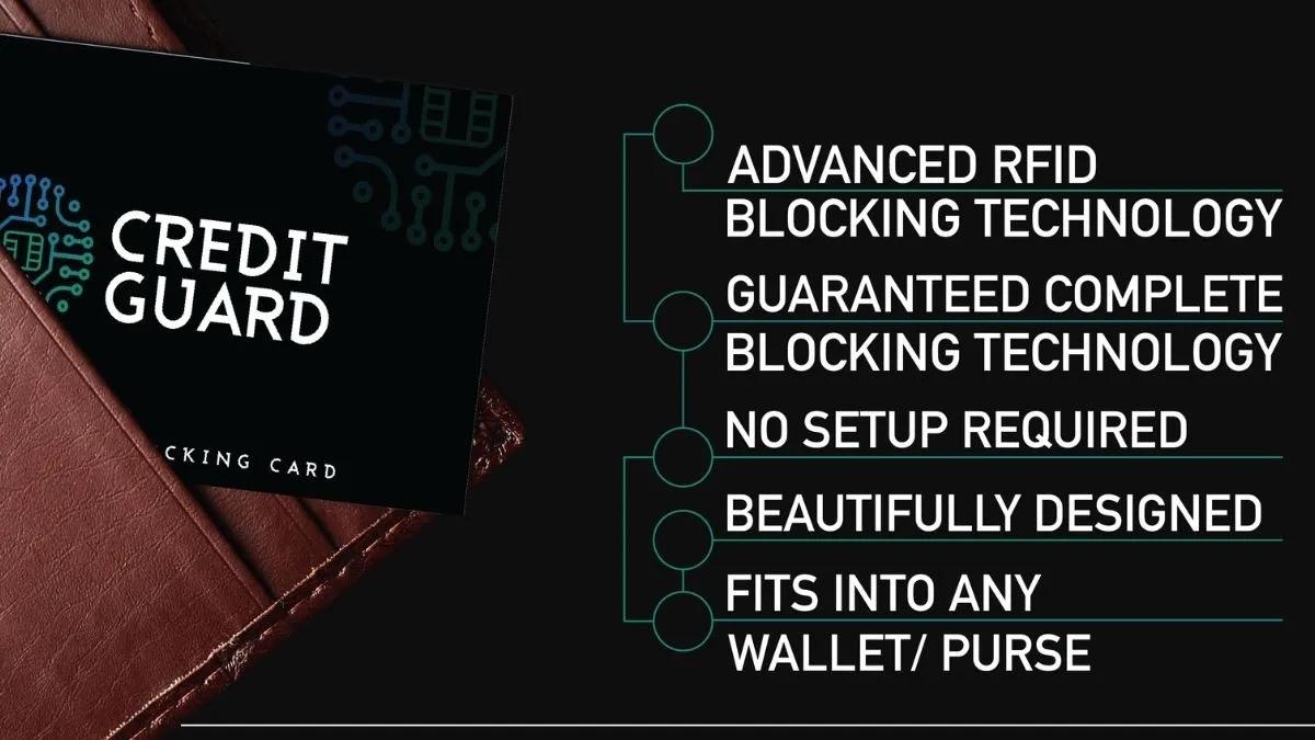 RFID Blocking Credit Guard - Stop Credit Card Fraud