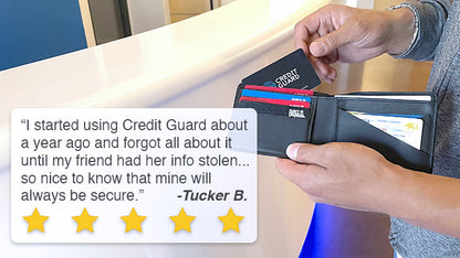 RFID Blocking Credit Guard - Stop Credit Card Fraud