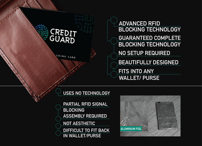 RFID Blocking Credit Guard - Stop Credit Card Fraud