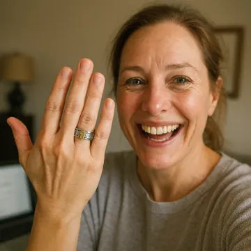 Pixiu Mantra Ring - Sleek & Modern Prosperity Ring